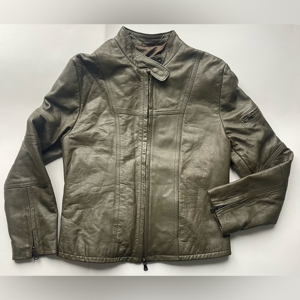 Rossodisera Italian Leather Moto Jacket – Size M
Green - Picture 8 of 10